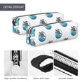 thumbnail image 4 of Cauagu Turtle Print Leather Pencil Pen Case - Stationery Bag Portable Stationery Bag Big Capacity Pencil Pouch Cosmetic Organizer Bag for Men & Women, 4 of 7