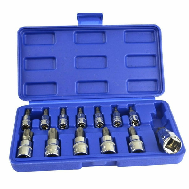 13PC STAR TORX TORQ SOCKET TAMPER RESISTANT PROOF DRIVER TOOL SET BIT