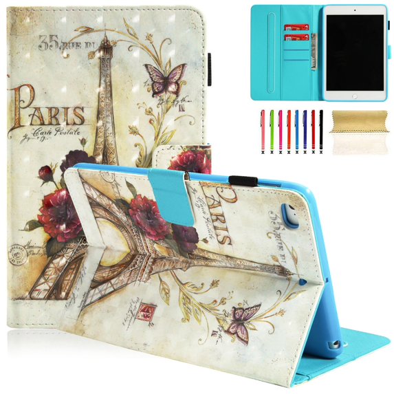 iPad mini 5 2019 Case, Dteck PU Leather Folio Smart Cover with Auto Sleep Wake Stand Wallet Case For iPad mini 1 2 3 4 5 7.9 inch,Tower