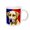 White, variant on 3drose, Superb Labrador Retriever Dog Portrait on Blue and Red Gifts for Family, 11oz Two-tone Green Mug