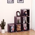 thumbnail image 2 of GoDecor Cube de Rangement à 3 Niveaux Organisateur de Placard Étagère 6 Cubes Bibliothèque Café, 2 of 3