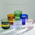 thumbnail image 5 of Clear Glass Coffee Mug Classical Vertical Stripes Glass Tea Cup For Coffee Tea Beverage, 5 of 6