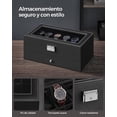 thumbnail image 2 of SONGMICS Caja de Reloj, con Tapa de Cristal, con Almohadilla Extraíble de Reloj,, 2 of 5