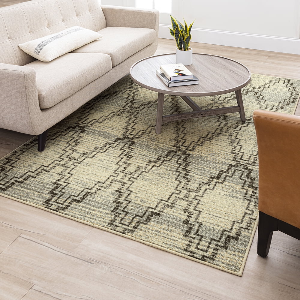 Mohawk Home Incline Diamonds Grey Area Rug, 7' 6" x 10'