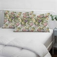 thumbnail image 3 of Sage Green Botanical Pillow Covers, Linen Long Throw Pillow Case, Spring Floral Summer Botanical Vintage Holiday Pillow Protector Decorative Cushion Cover for Living Room/Bedroom 12" x 20", 3 of 8