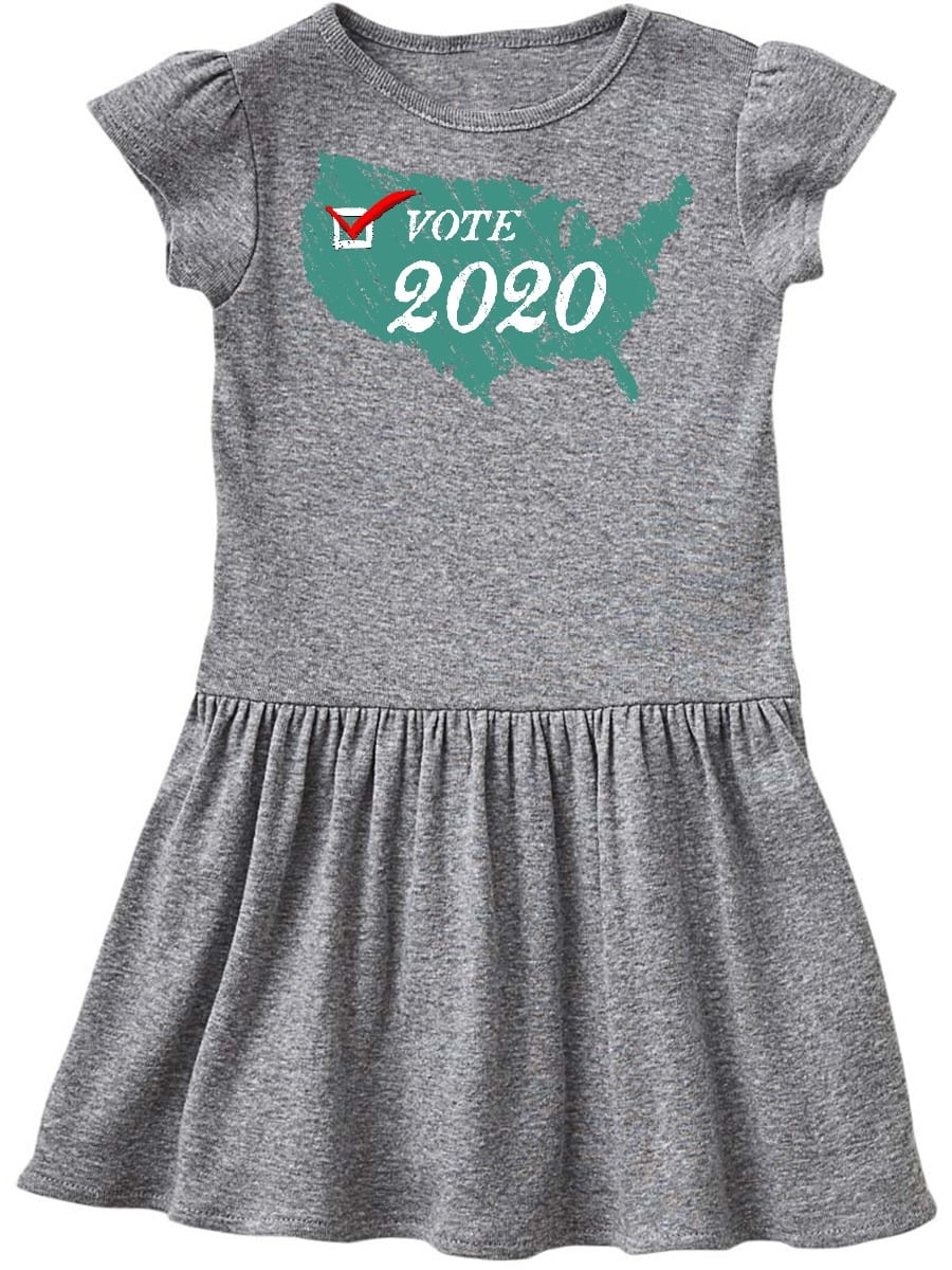 green infant dress