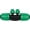 Green 1/2to1/4-4 Way 2Nut, variant on 12-pack 1/2" to 1/4" leakproof barbed reducing tee drip irrigation adapters