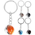 thumbnail image 1 of 5pcs Creative Planet Pendant Keychain Time Starry Sky Hanging Key Rings Bag Hanging Pendant Ornament for Boys Girls Mixed Pattern, 1 of 4
