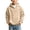 Beige, variant on Hoodies for Boys Waffle Knit Quarter Zip Up Long Sleeve Hooded Sweatshirts