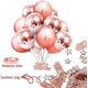 thumbnail image 4 of Kit De Globos De Rosa O Arco, 46 ​​Pices Arc Ballons Anniversaire Rose D'or, Pour La Douche, Dcoration De Fte D'anniversaire, Mariage, Dcoration De Remis, 4 of 5