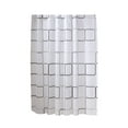 thumbnail image 3 of Hitime Bathroom Shower Curtain - Waterproof Plastic Shower Curtain Premium PEVA Non-Toxic with Rust Proof Grommets Clear 8G Heavy Duty Bathroom Accessories (Plaid, 72x72), 3 of 5