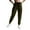 Army Green, variant on Mlzmgr Joggers for Women Elastic Waist Regular Fitted Breathable Casual Running Drawstring Pants with Pockets