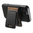 thumbnail image 3 of ELEHOLD Case for iPhone 16 Pro Max,2 in 1 Detachable Magnetic Leather Wallet Case with Card Holder Kickstand,Black, 3 of 9