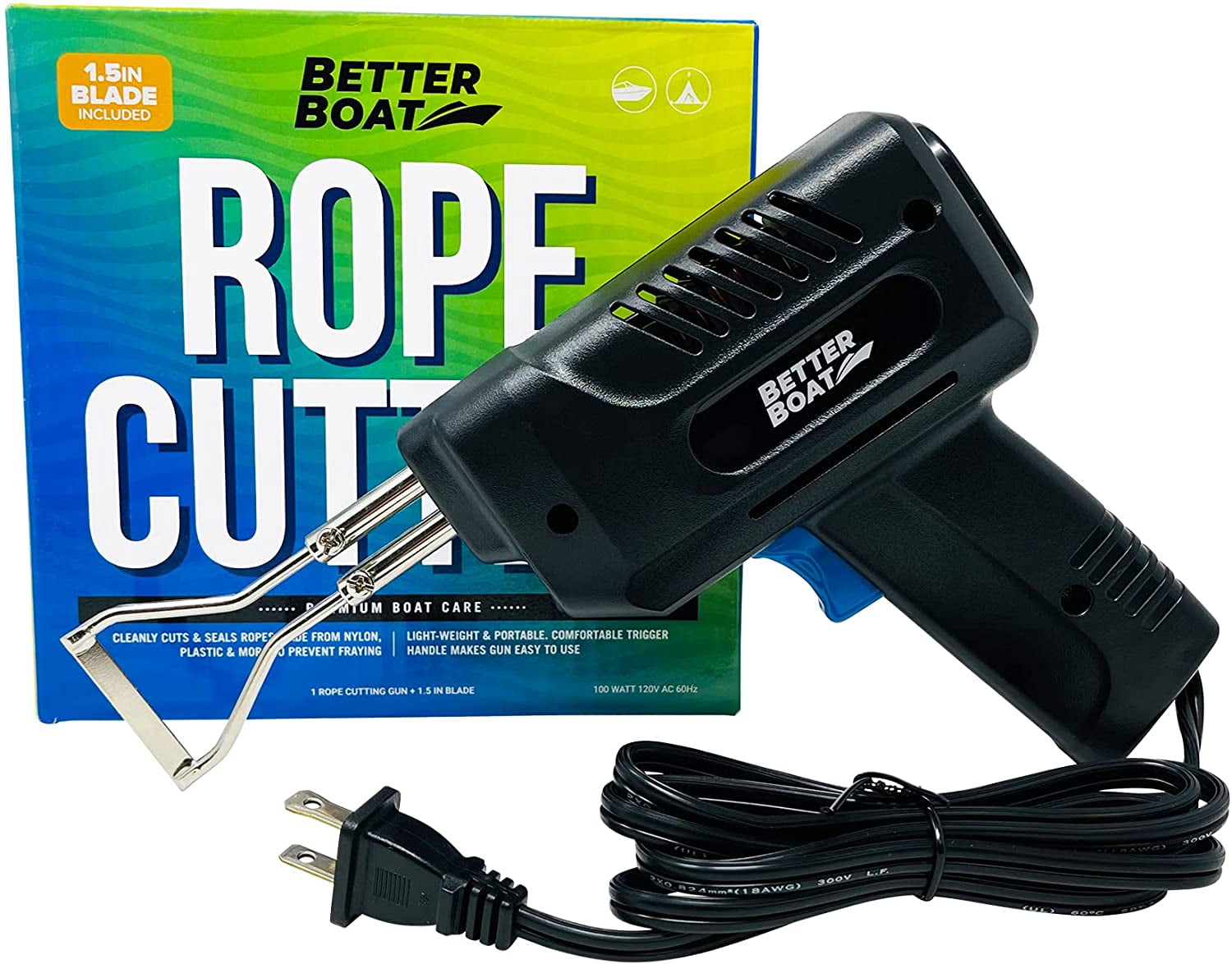 Hot Knife Rope Cutter for Heated Nylon Strap Cutting Marine Grade Lines Heat and Sealing Tool