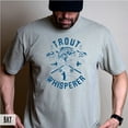 thumbnail image 3 of 'Trout Whisperer'' T-shirt - A classic design for salmon fishing enthusiasts, showcasing the skill of "whispering" to nature., 3 of 7