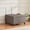 Grey, variant on Kingfun Square Ottoman Coffee Table, Large Ottoman with Storage Tufted Upholstered Bench, Oversized Footrest for Living Room, Blue
