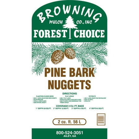 B&B Decorative Pine Bark Nuggets, 2 Cu. Ft.