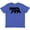 Vintage Royal Blue, variant on Inktastic Montana Black Bear Silhouette Youth T-Shirt