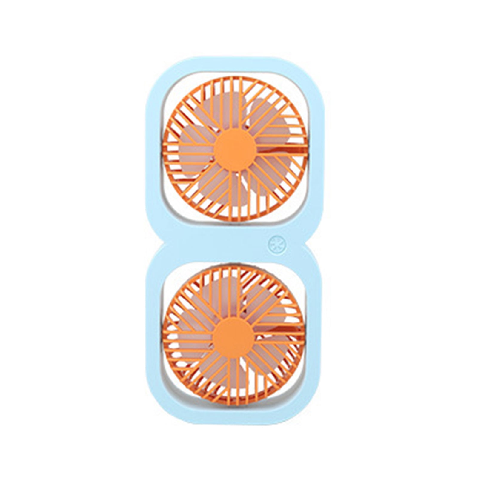 SSBSM Dual-Head Desktop Fan, 2-Speed Adjustable, Rotatable Airflow ...