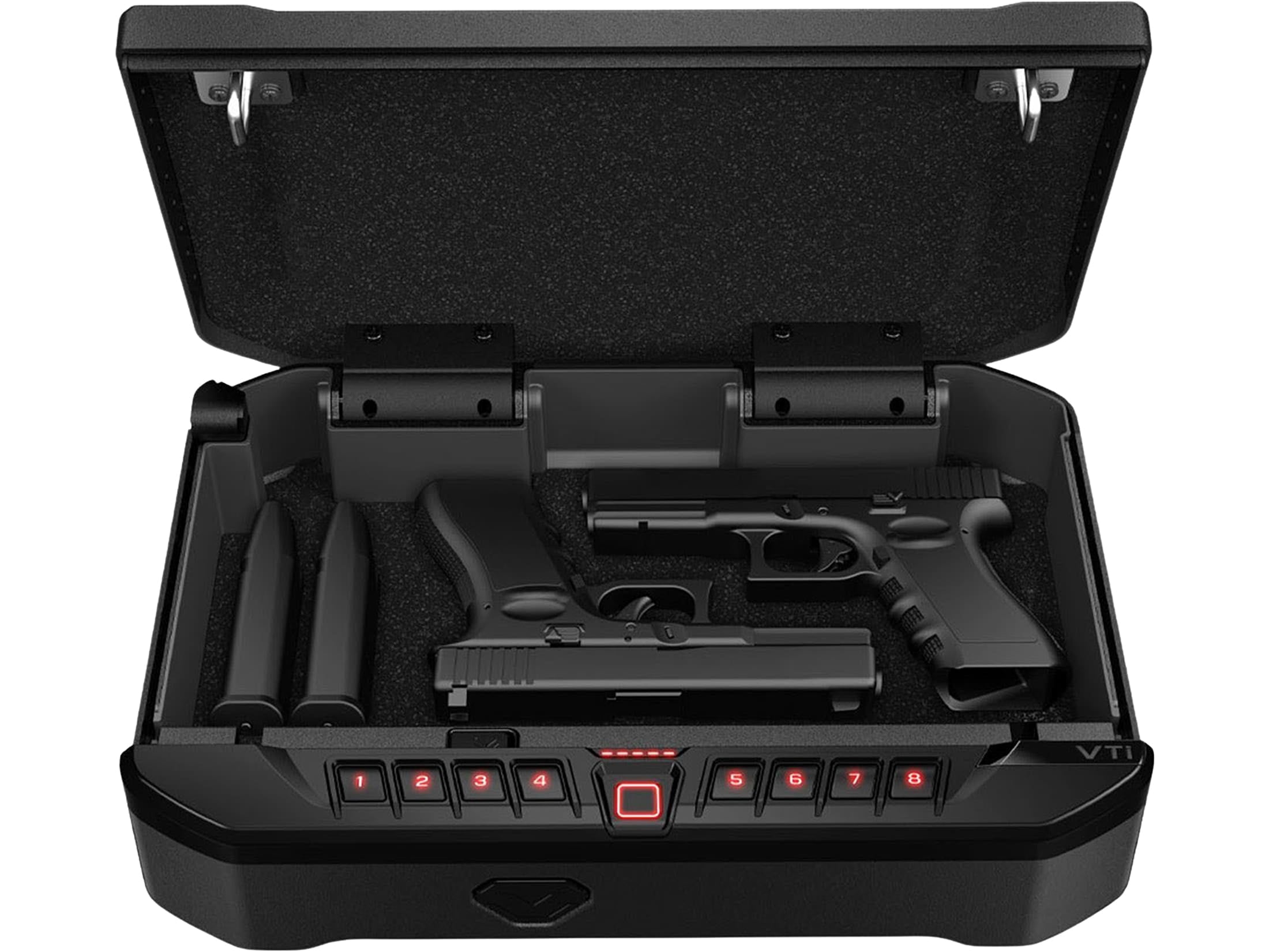 Vaultek® VT Series VTi Full-Size Quick Access Safe with Biometric Scanner, Rugged Construction, Auto-Open Lid, Mountable, & Anti-Theft Protection