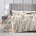 thumbnail image 4 of A Letter To My Daddy Blanket Gifts For Kids Adults - Lightweight Throw Blanket For Bedroom Living Room Decor Soft Fuzzy Fleece Cozy Plush Bed Couch 80"X60", 4 of 7