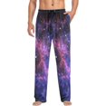 thumbnail image 4 of Men's Pajama Pants with Pockets Sleepwear Lounge Pants Stretch Casual Galaxy Orion Universe 27, 4 of 7
