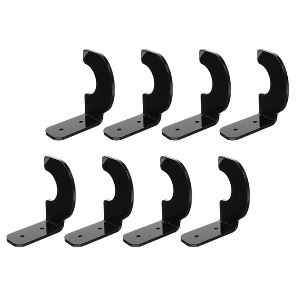 WHAMVOX  4 Pairs Baseball Bat Wall Mount Wall-mounted Holder Bats for Black