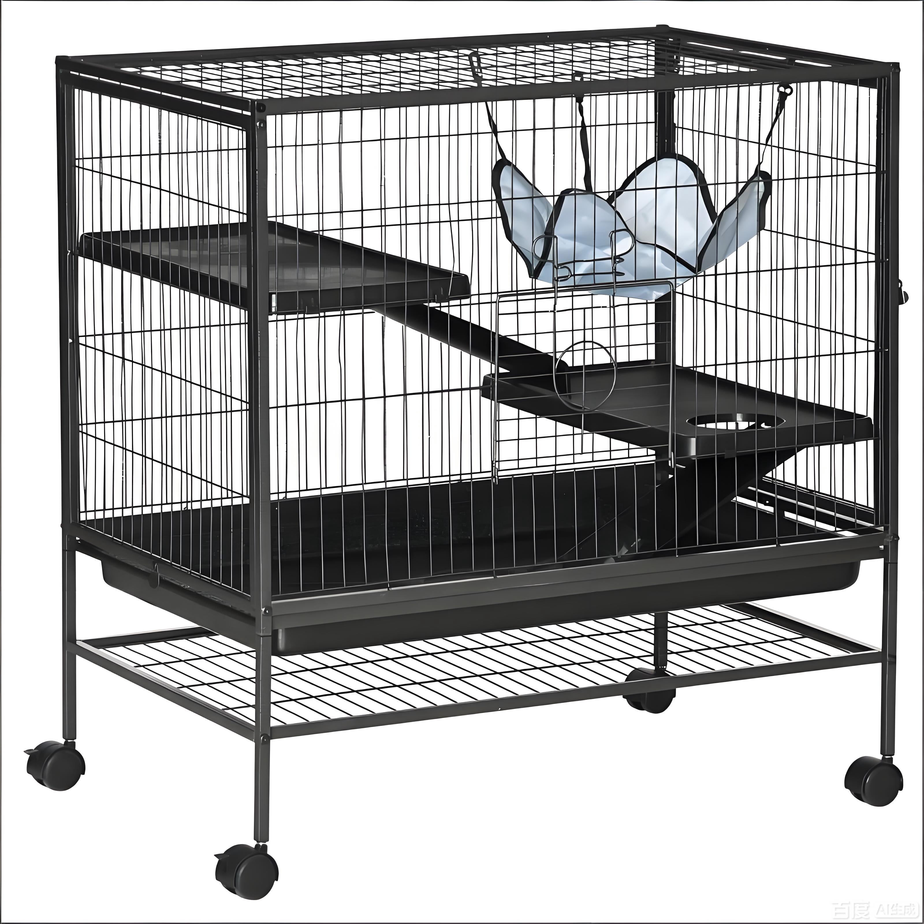 Pet House,Small Animal Hutch Cage,Small Pet Hutch with Wheels