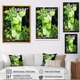 thumbnail image 4 of Designart "Luminous Lime Canopy Cocktails" Food & Beverage Canvas Wall Art - Traditional Green Cocktails Hallway Wall Art Decor, 4 of 6