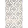 thumbnail image 3 of Safavieh Dip Dye Jolyon Geometric Wool Area Rug, Gray/Ivory, 2'6" x 4', 3 of 13