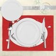 thumbnail image 3 of Ambesonne Kabuki Place Mats Set of 4, Grunge Stained Ronin Face, Standard Size, Red White and Black, 3 of 6
