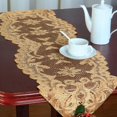 thumbnail image 4 of Abbracc 13x45 Inch Lace Table Runner Tablecloth Christmas Party Table Decor Gold, 4 of 5