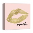 thumbnail image 2 of Creative Products Muah Lips On Blush 12x12 Canvas Wall Art, 2 of 5