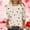Tshirts-Beige, variant on Gamivast Womens Valentines Sweatshirt Plus Size Cute Heart Bow Graphic Crewneck Cute Thsirts Trendy 3/4 Sleeve Casual Loose Tops Holiday Tunic Tees Valentine's Outfit