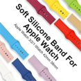 thumbnail image 4 of Amerteer For Apple Watch band Series 4/3/2/1 38/42 Replacement Silicone Wrist Sport Band Strap, 4 of 5