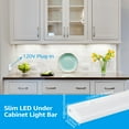 thumbnail image 3 of 12 Pack Linkable 12 Inch LED Under Cabinet Light, Plug in Under Cabinet LED Lighting, Individual Control, 4000K Cool White, 3 of 7