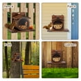 thumbnail image 6 of Wood Squirrel Feeder Wall Mounted Chipmunk Feeder Large Hole Squirrel Feeding House Spacious Interior Chipmunk House Box for Yard, 6 of 11