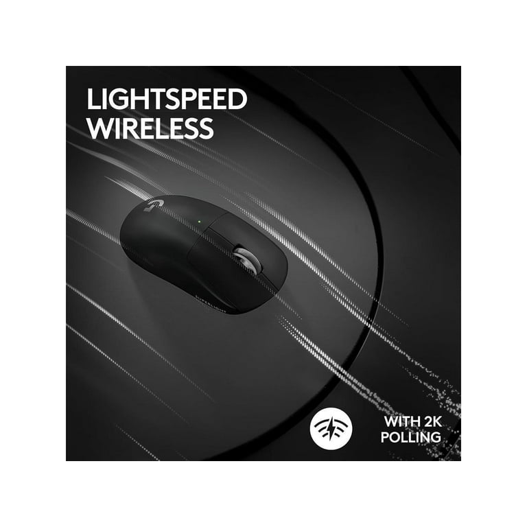 Logitech G Pro X Superlight 2 Lightspeed Wireless Gaming Mouse,  Lightweight, Black
