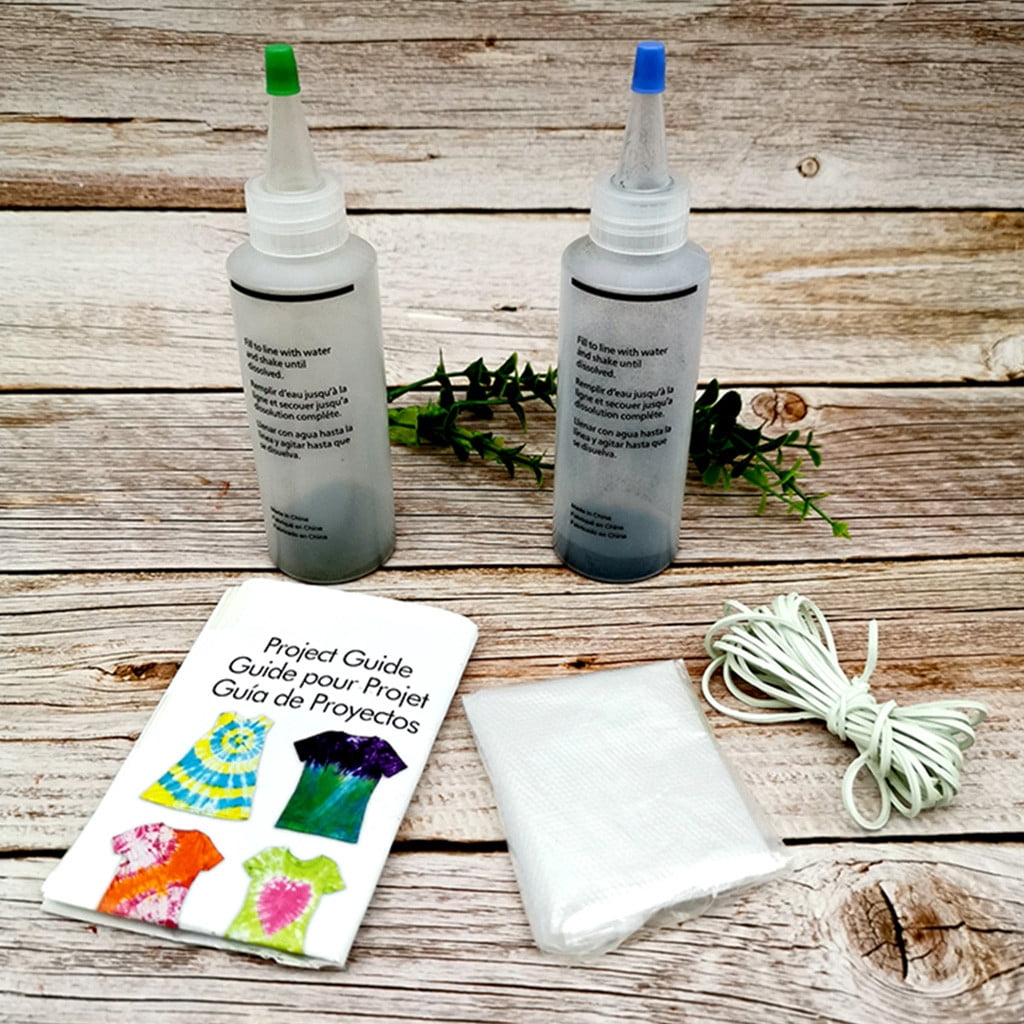 Randolph 2 Colors Tie D Ye Diy Kit Shirt Fabric With Rubber Bands Gloves For All People Walmart Com
