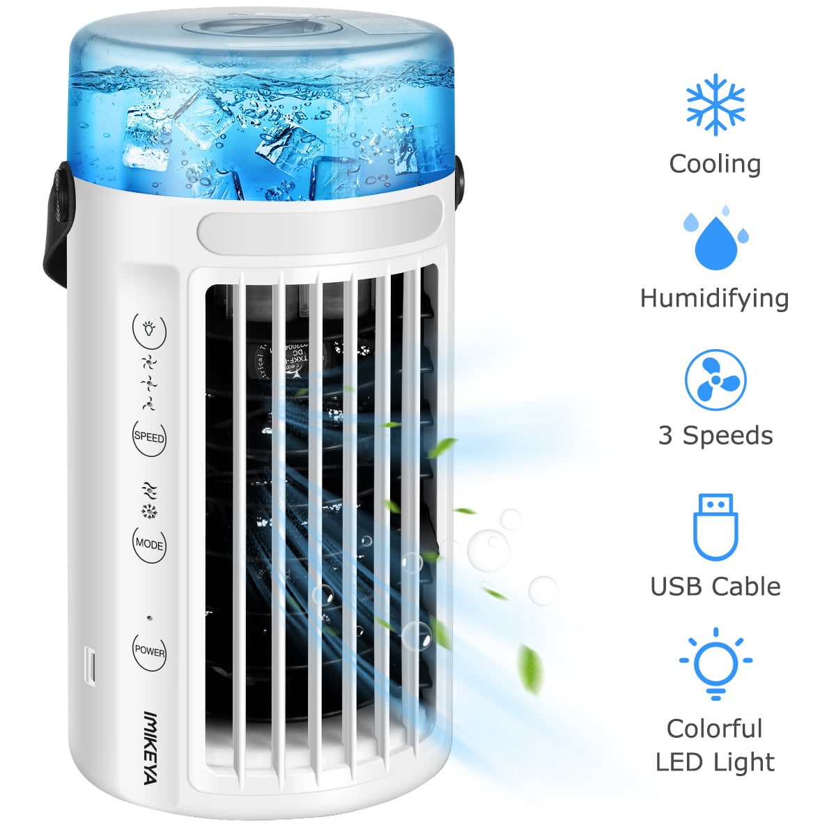Portable Summer Mini USB Cooler Cooling Tower Fan Speed Control Air Fan