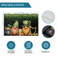 thumbnail image 6 of St. Patrick's Day Placemats Set of 8, Green Lucky Shamrocks Harp Beer Black Placemats for Dining Table, Place Mats for Kitchen Tabletop, Waterproof Wipeable Dining Table Mats Set, 6 of 9
