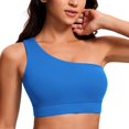 thumbnail image 1 of Sostén CRZ YOGA Butterluxe de un Hombro, Bajo Impacto, Azul, Talle XL, 1 of 4