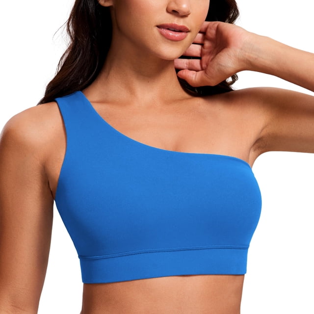Sostén CRZ YOGA Butterluxe de un Hombro, Bajo Impacto, Azul, Talle XL