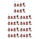 thumbnail image 3 of Adornos Colgantes De Bolas Monstrate 8 Piezas Feliz Navidad, 3 of 6