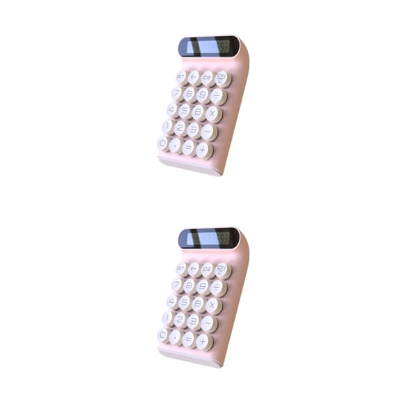 Calculadora simple Cateissary Papelería para estudiantes Rosa 2piezas