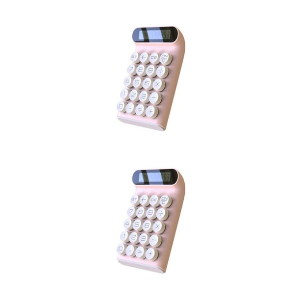 Calculadora simple Cateissary Papelería para estudiantes Rosa 2piezas