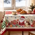thumbnail image 6 of Antqov Christmas Table Cloth 55x70" Rectangle Winter Holiday Christmas Tablecloth Waterproof Table Cover for Party Picnic Dinner Home Decor, 6 of 6