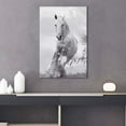 thumbnail image 2 of wall26 - Canvas Wall Art - Galloping White Horses - Giclee Print Gallery Wrap Modern Home Art Ready to Hang - 32x48 inches, 2 of 4