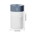 thumbnail image 4 of Inteprter Air Humidifier 260ml 2W Desktop Color Changing Mist Car Night Travel Maker with Spray LED Timing Diffuser Light Humidification Type2 NO2 Inteprter HA059986-01B, 4 of 6