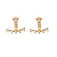 thumbnail image 4 of Personality Earrings Leaves Beautiful Diamond Earrings Irregular Mesh, 4 of 9